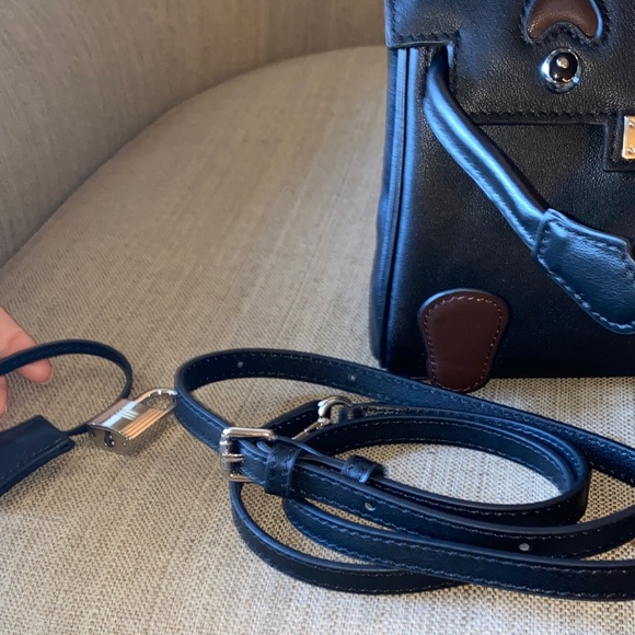 RESERVED FOR TIFF 20cm black brown leather mini doll picto idolle  handbag - Picture 9 of 14